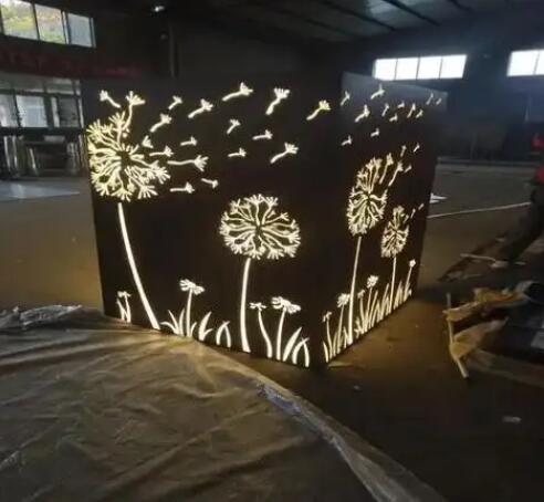 蓬江耐候钢灯箱