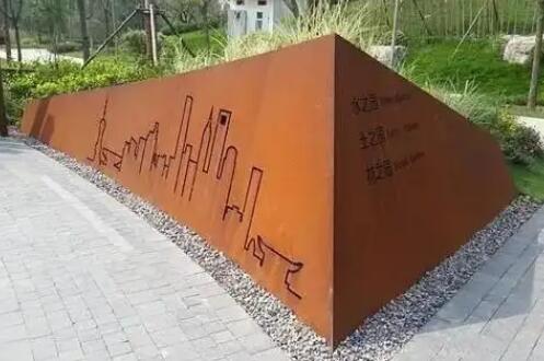 蓬江耐候钢挡土墙